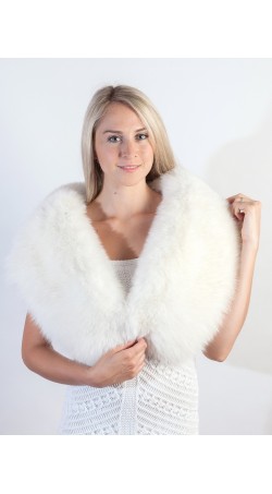 White Fox Fur Stole/Scarf